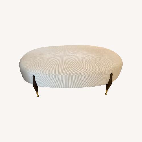 Used Custom Made Table- Outdoor Fabric for sale on AptDeco