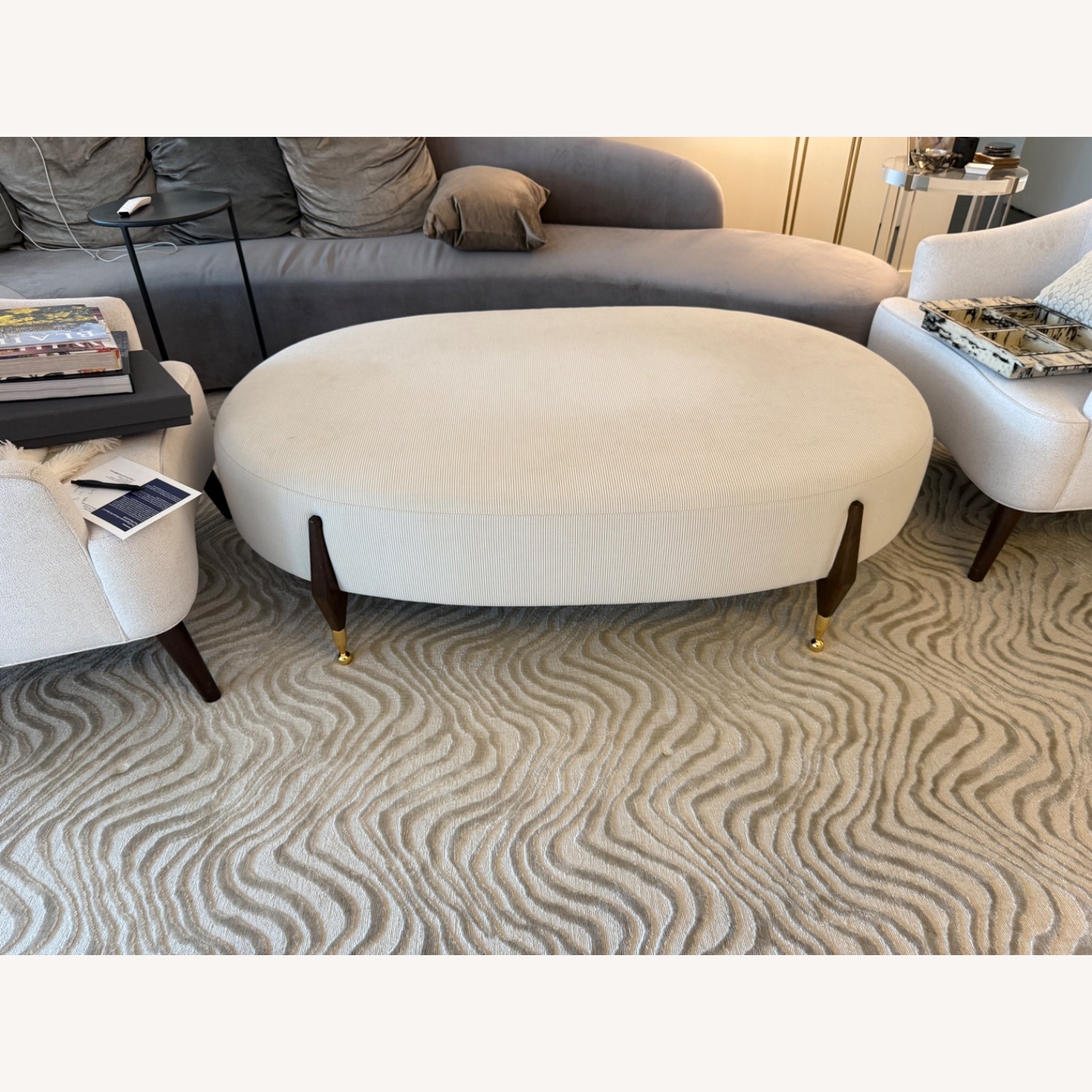 Custom Made Table- Outdoor Fabric - image-1