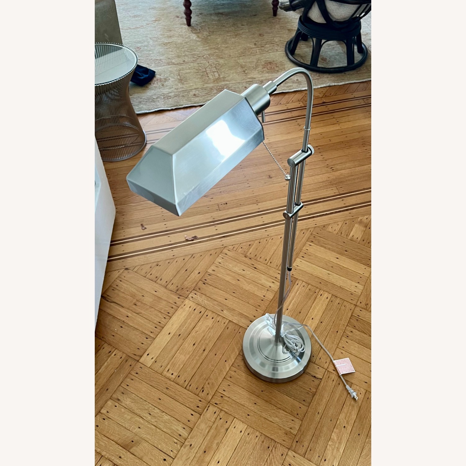 Cal Lighting Brushed Metal Pharmacy Lamp - image-3