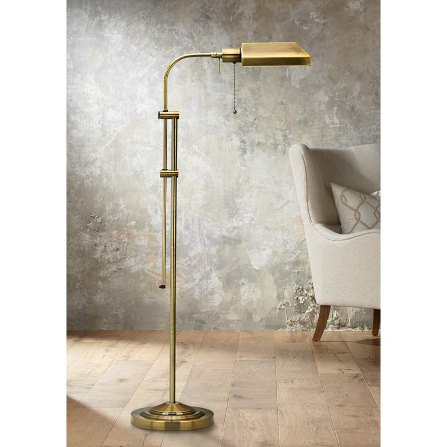 Cal Lighting Brushed Metal Pharmacy Lamp - image-4