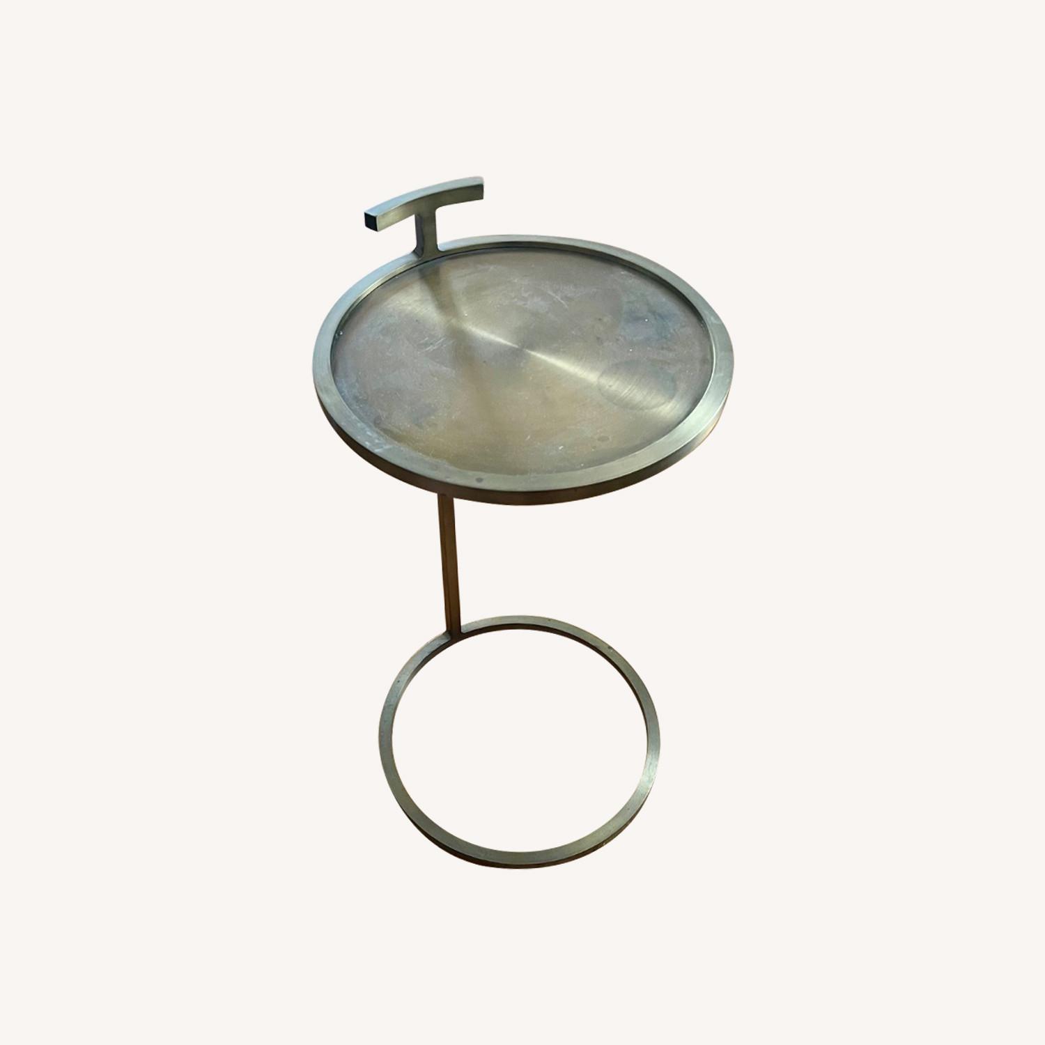 Restoration Hardware 1930s Martini Round Drink Table - image-0
