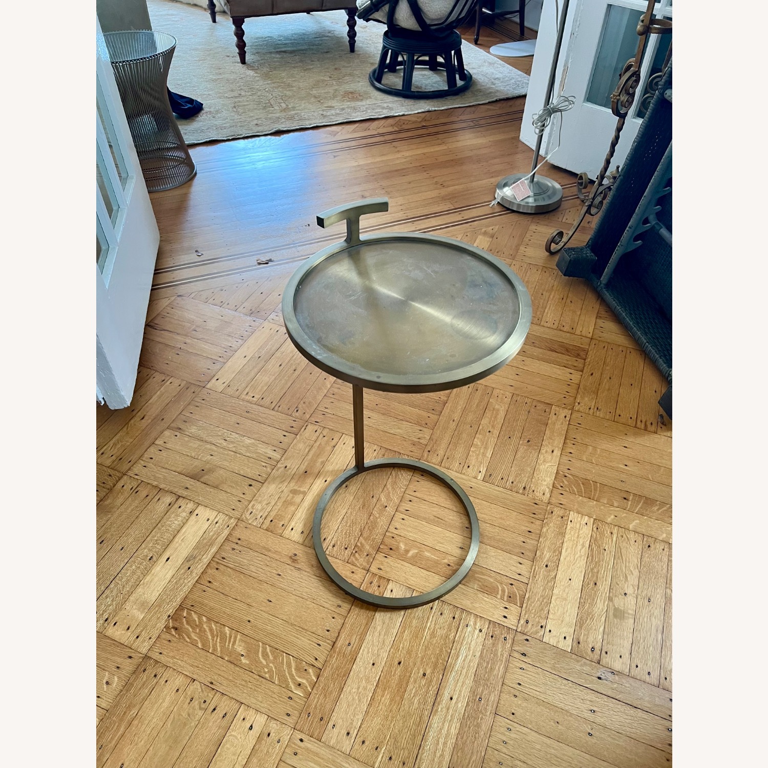 Restoration Hardware 1930s Martini Round Drink Table - image-1