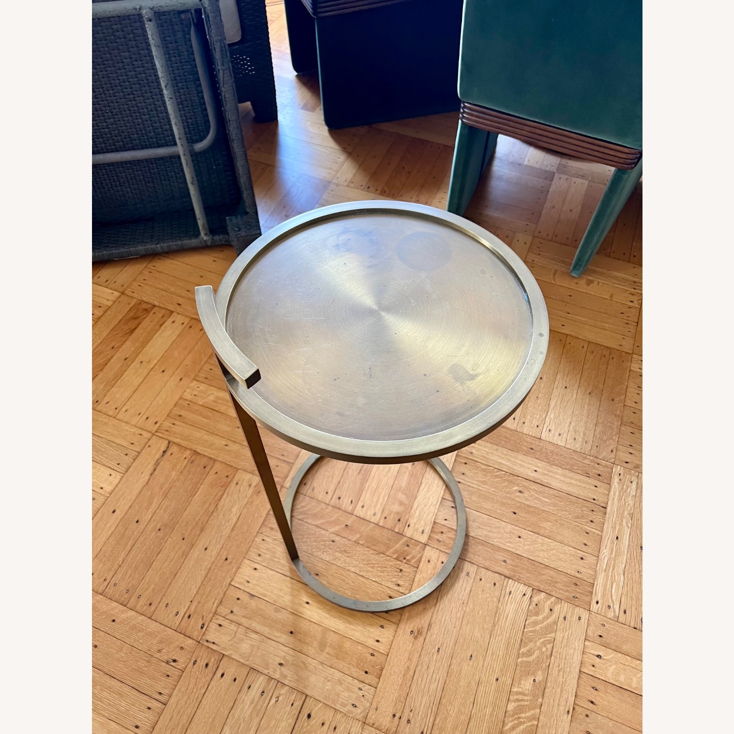 Restoration Hardware 1930s Martini Round Drink Table - image-2