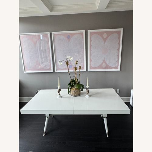 Used Jonathan Adler Extendable Wood Dining Table for sale on AptDeco