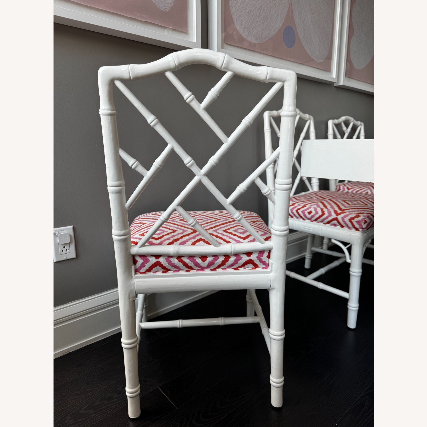 Jonathan Adler Chippendale Faux Bamboo Chairs - image-3