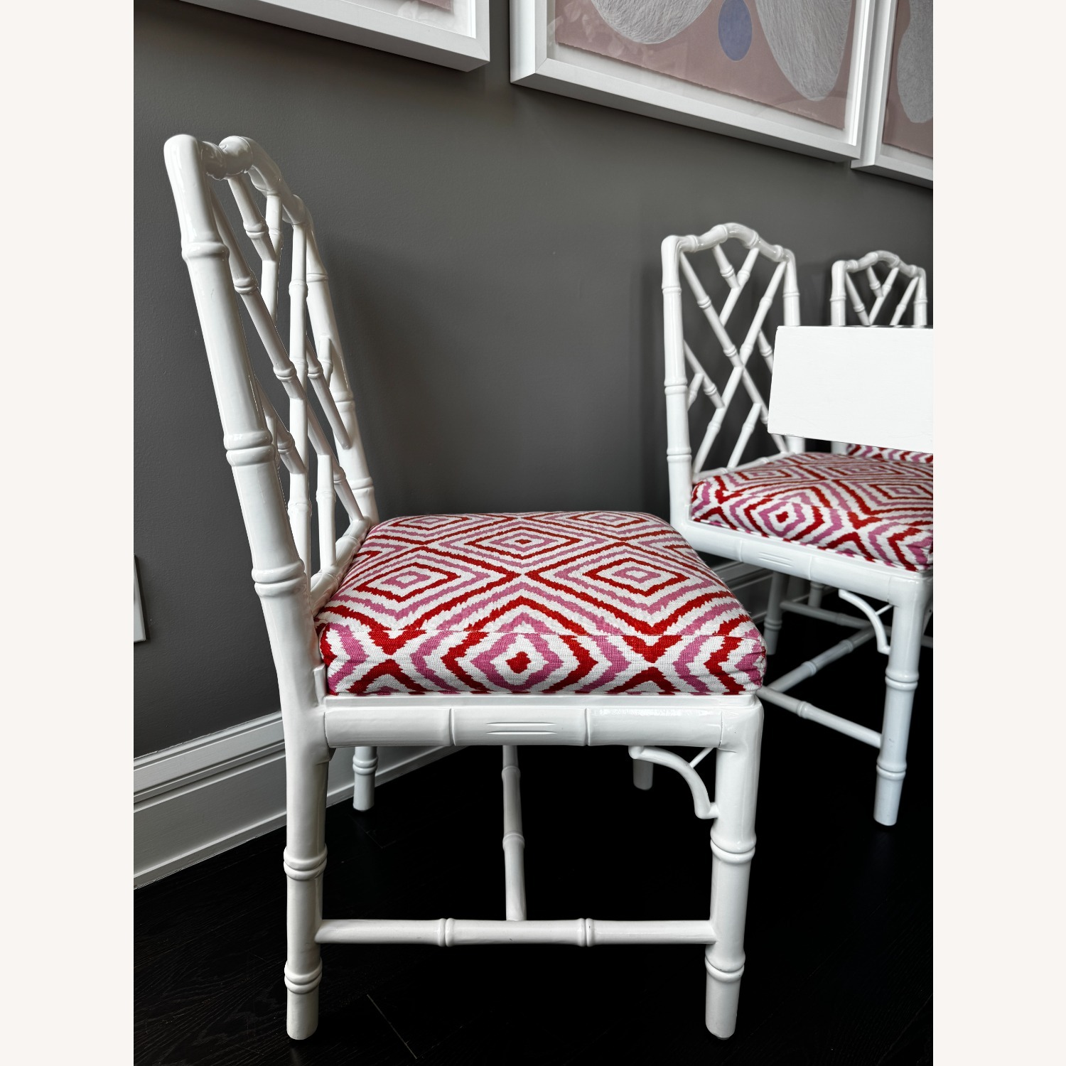 Jonathan Adler Chippendale Faux Bamboo Chairs - image-2