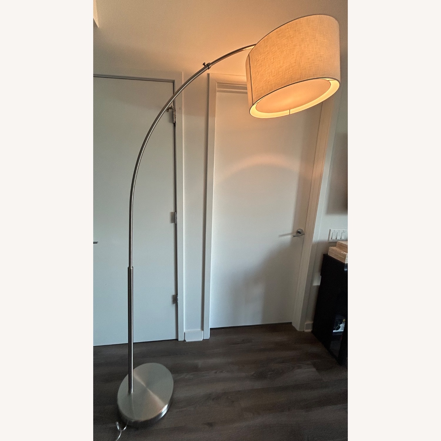 CB2 Big Dipper Arc Brushed-Nickel Floor Lamp - image-2