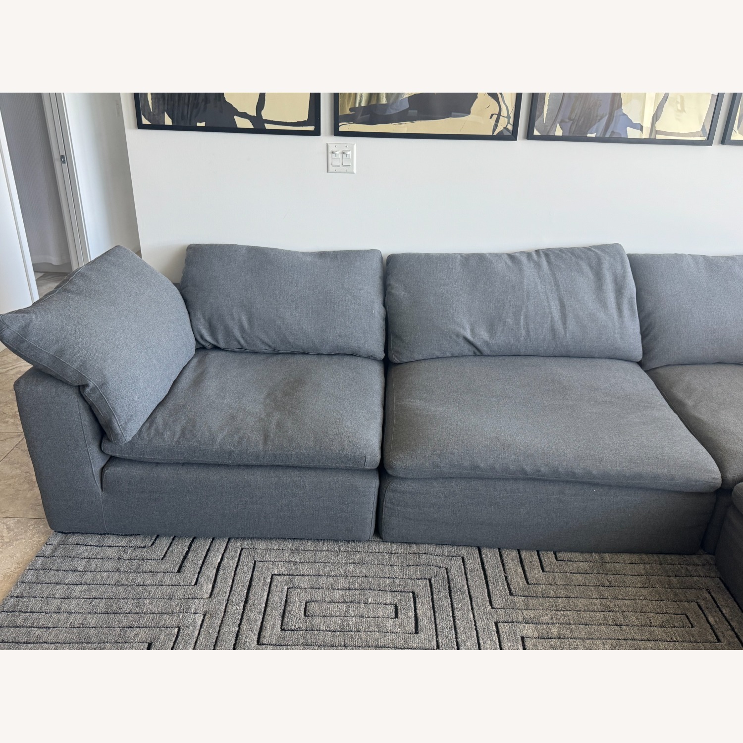 Restoration Hardware Luxe Modular Cloud Couch - image-5