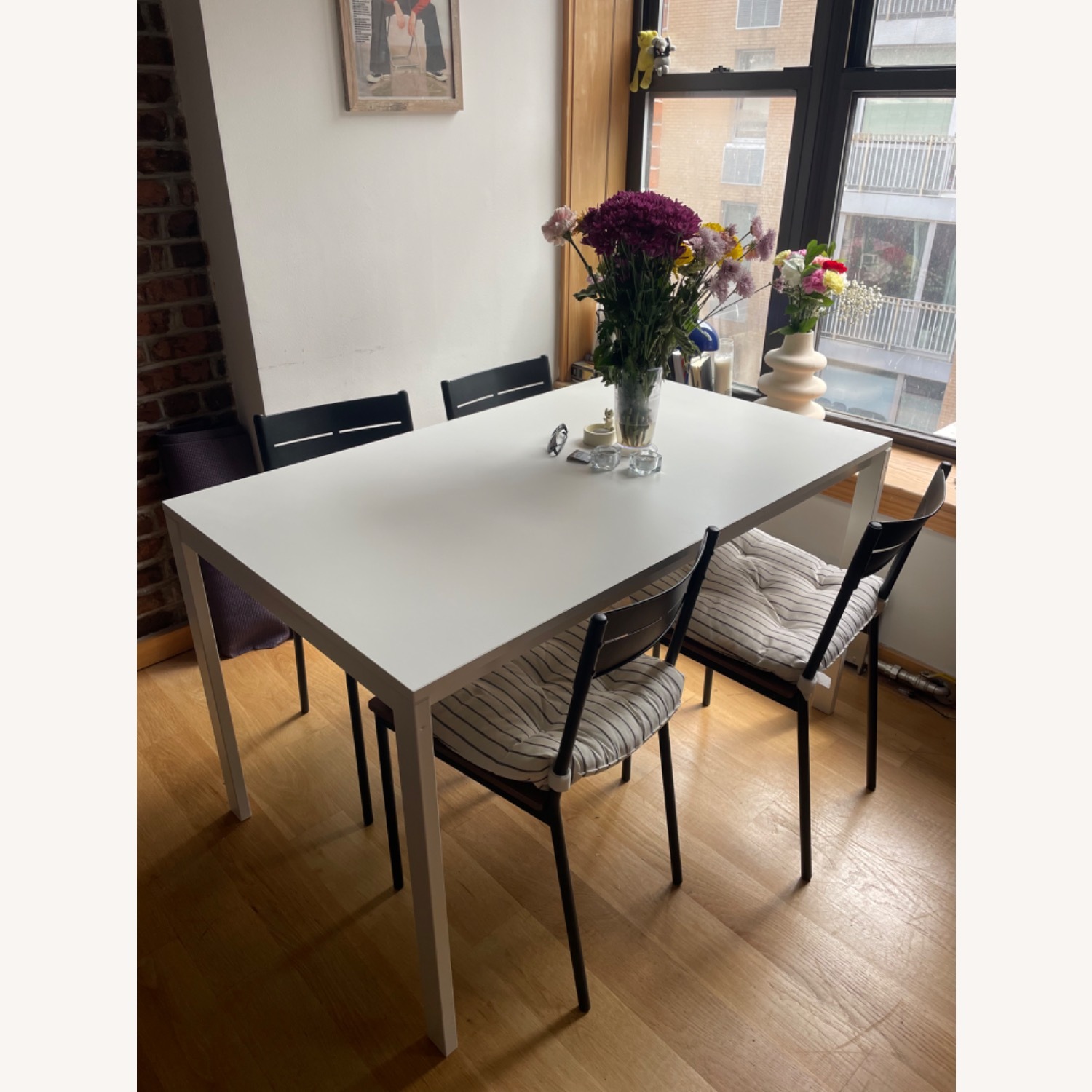 IKEA VIHALS White Dining Table - image-1