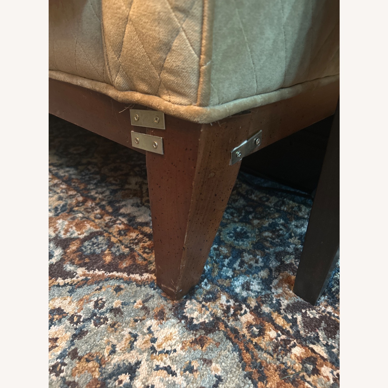 Paul Robert Camel Fluted Chesterfield Sofa - image-3