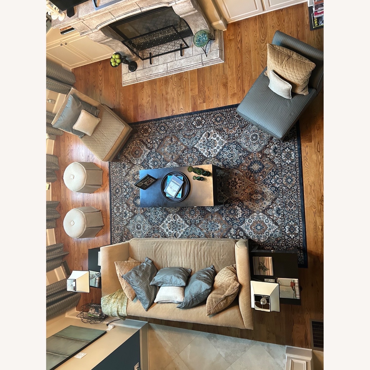 Paul Robert Camel Fluted Chesterfield Sofa - image-6