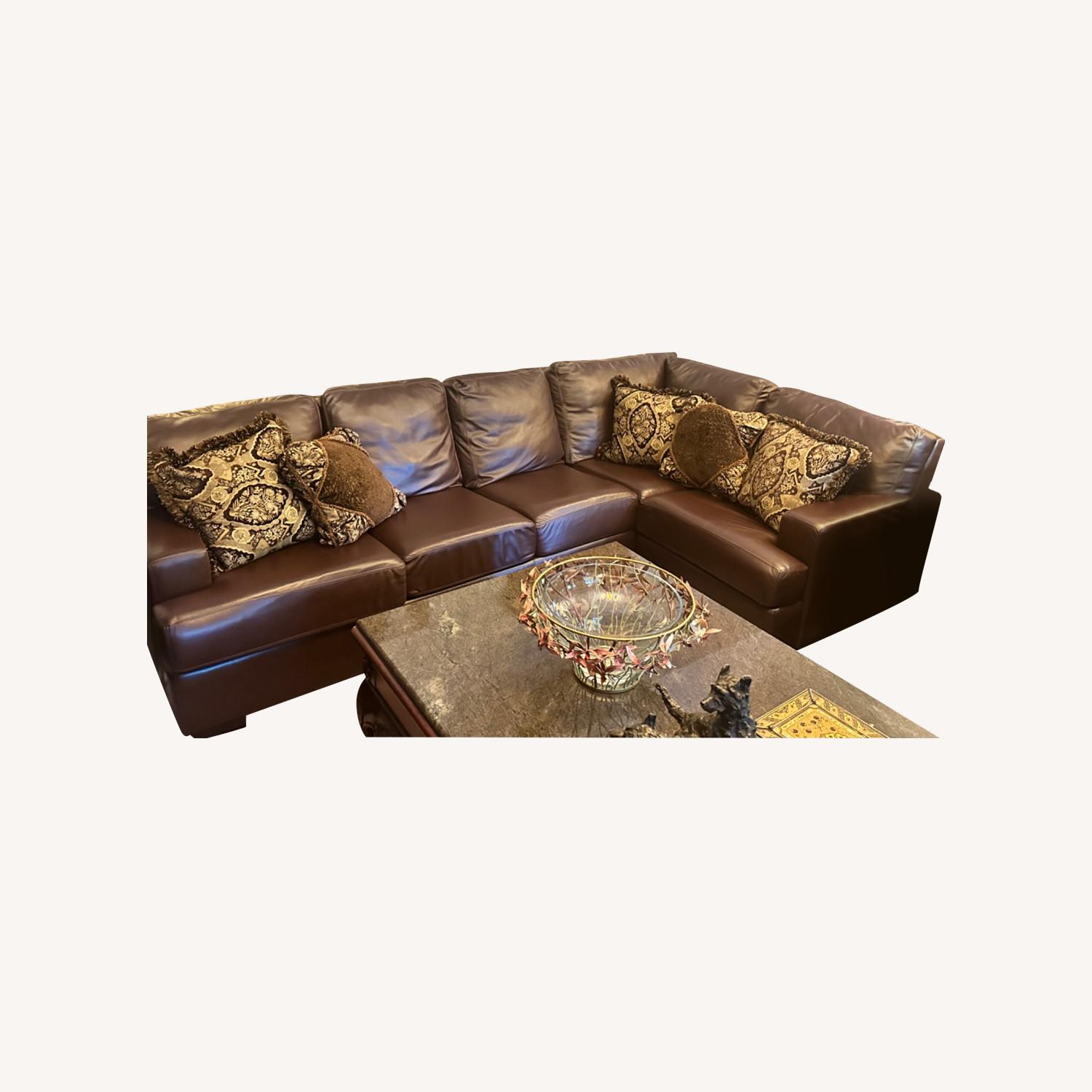 American Leather Sectional Sofa - image-0