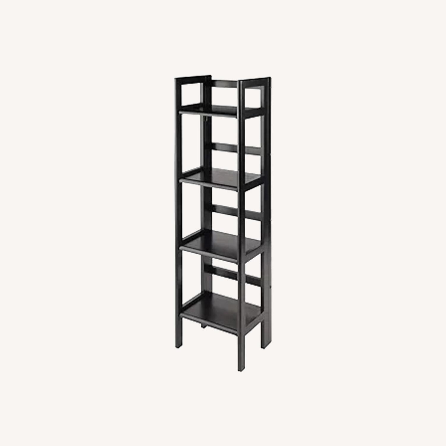 Black Open Bookcase - image-0