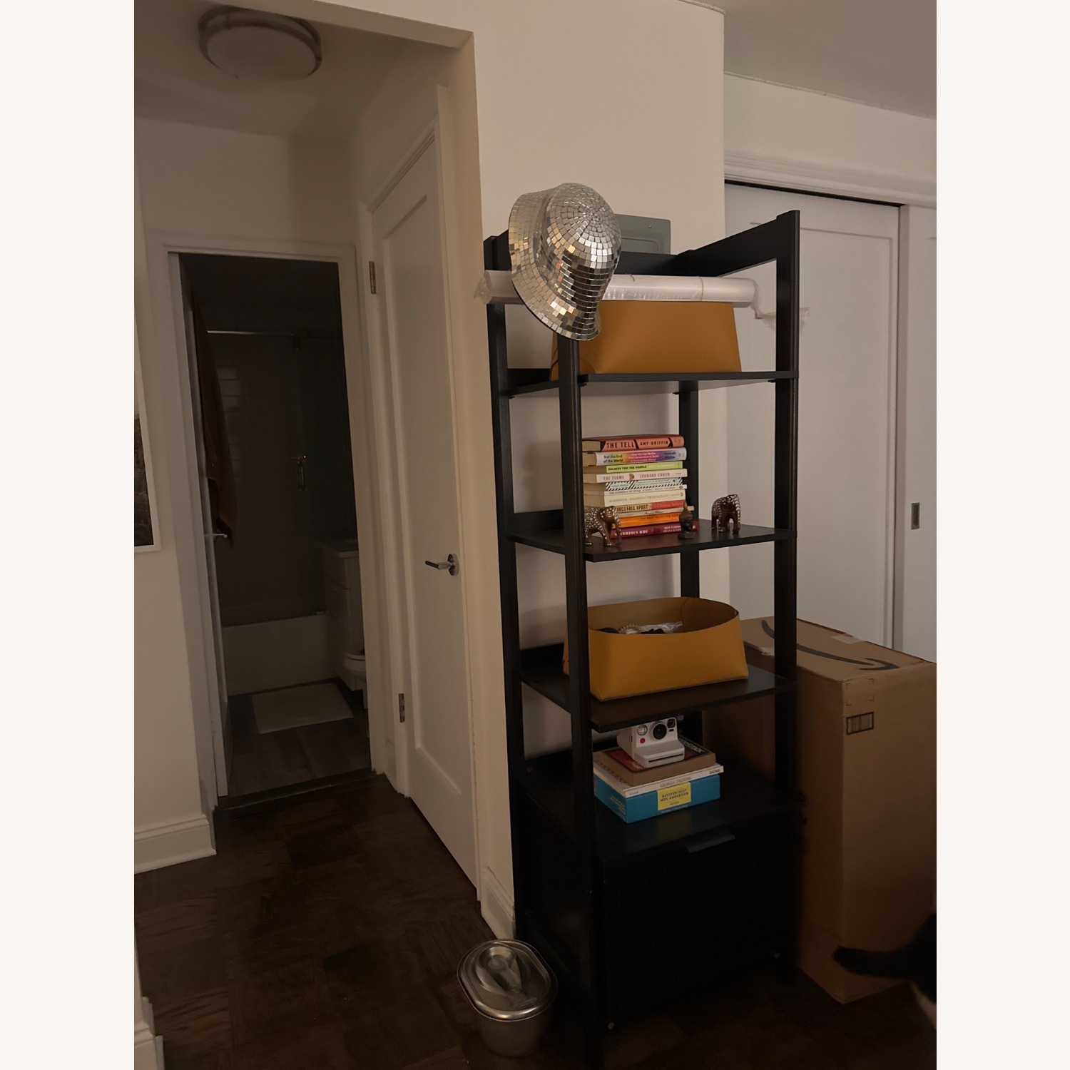 Black Open Bookcase - image-3