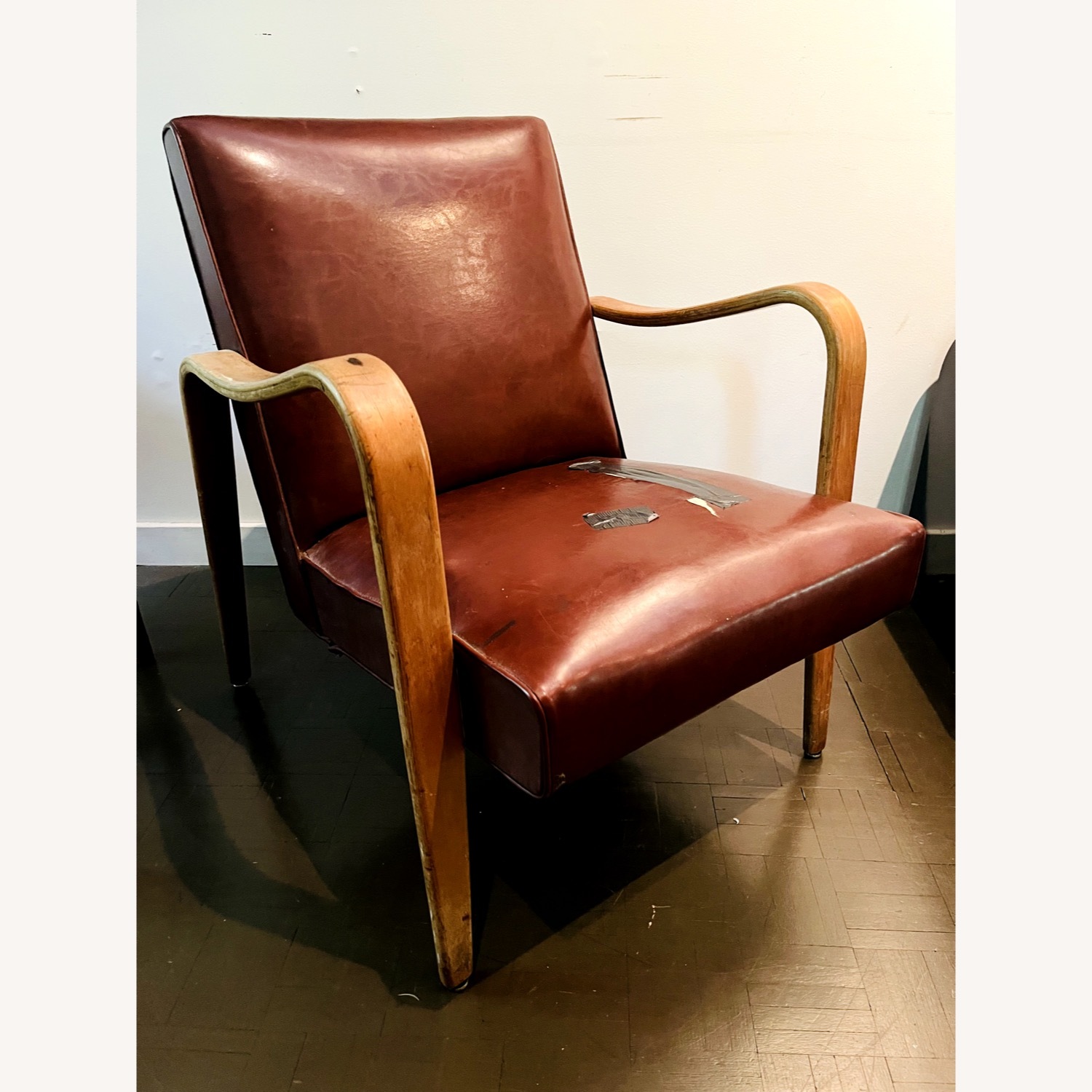 Vintage Thonet Deco Style Lounge Chair 1950s - image-1