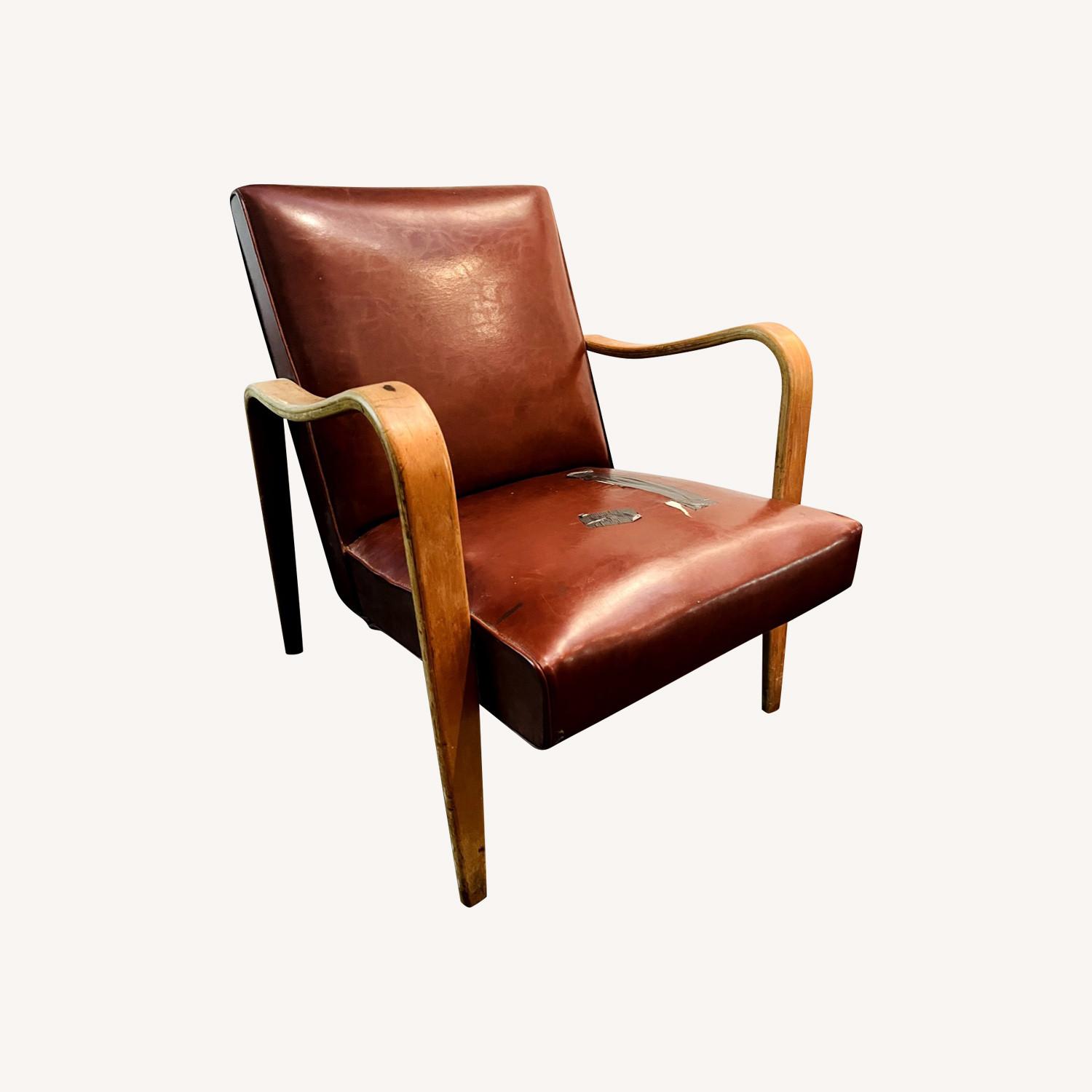 Vintage Thonet Deco Style Lounge Chair 1950s - image-0