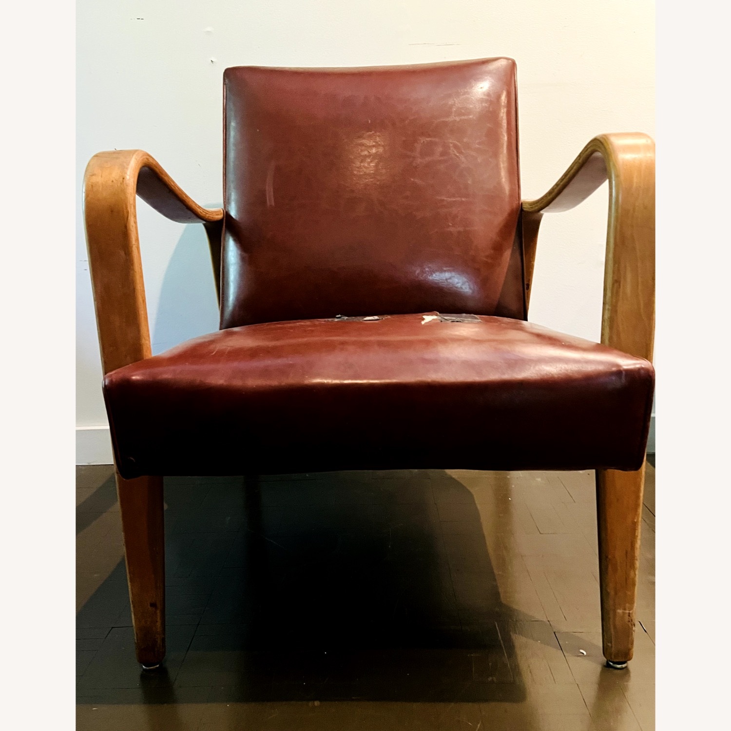 Vintage Thonet Deco Style Lounge Chair 1950s - image-3