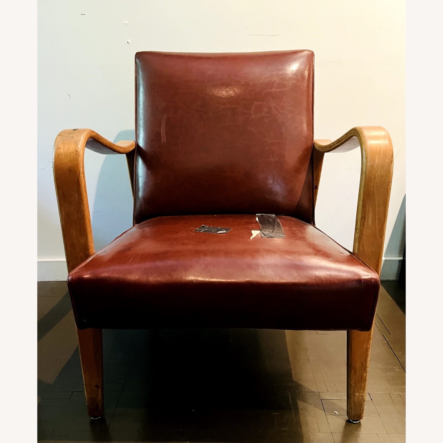 Vintage Thonet Deco Style Lounge Chair 1950s - image-9