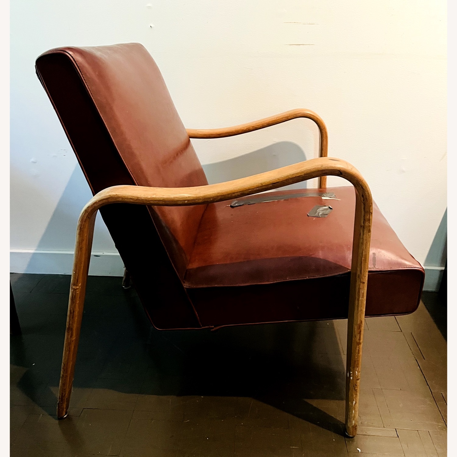 Vintage Thonet Deco Style Lounge Chair 1950s - image-7