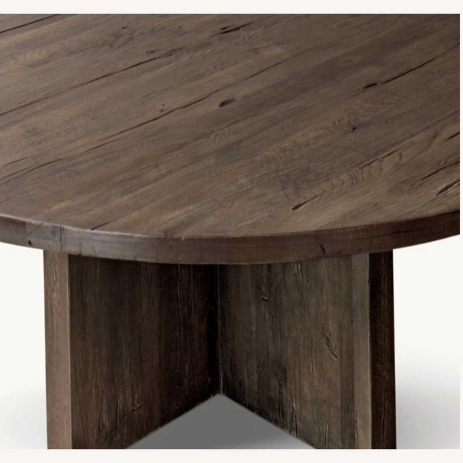 RH Reclaimed Oak Plank Round Dining Table - image-1