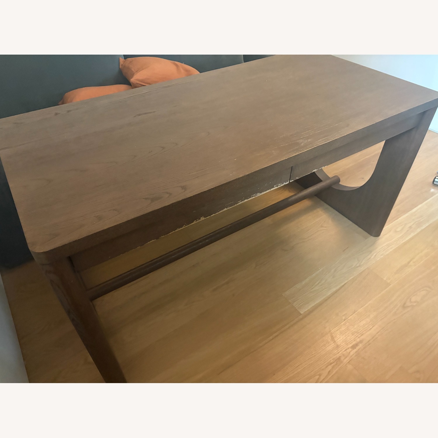 RH Breton Desk - Brown Oak - image-1
