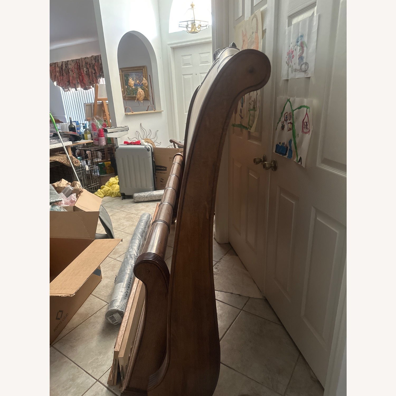 King size Slay Bed Head and Footboards - image-3