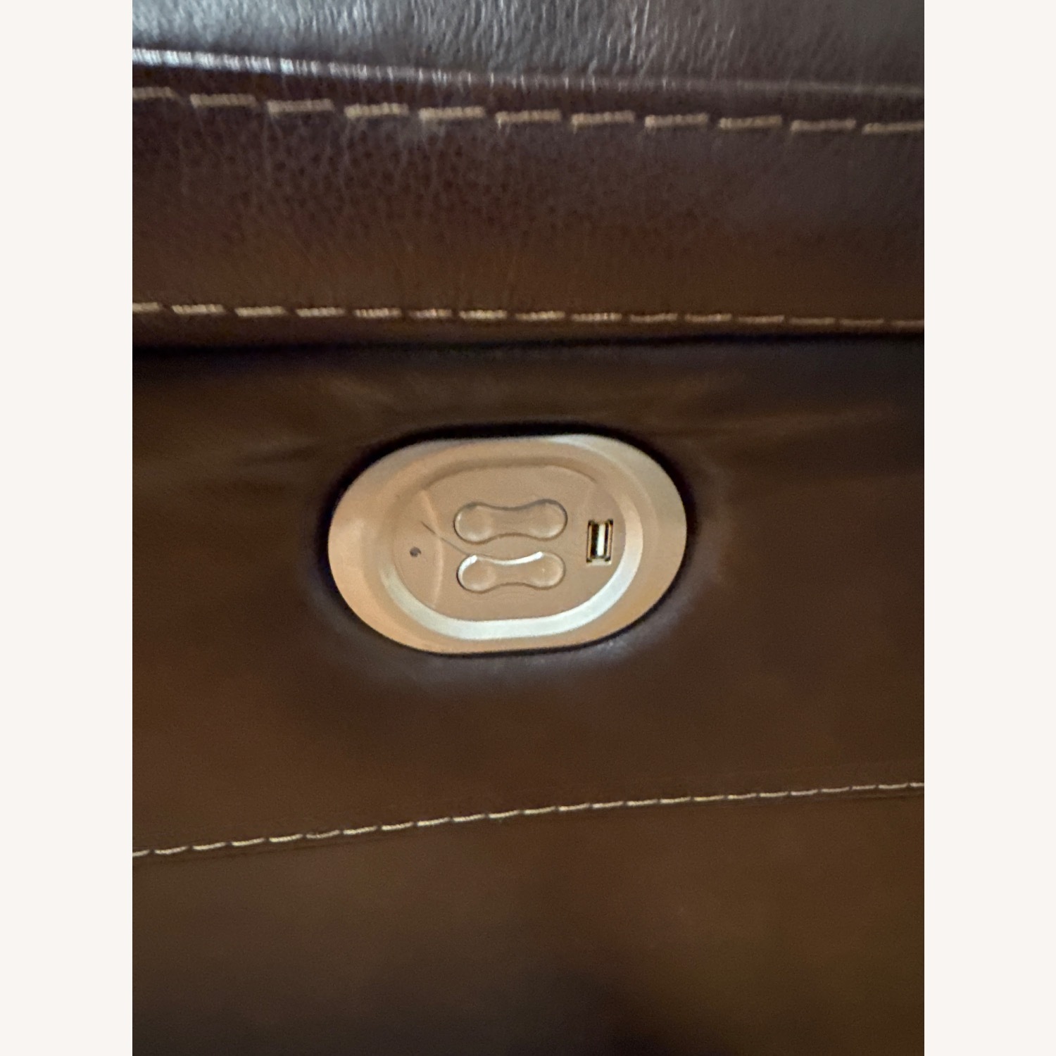Leather Power Recliner Sofa - image-5