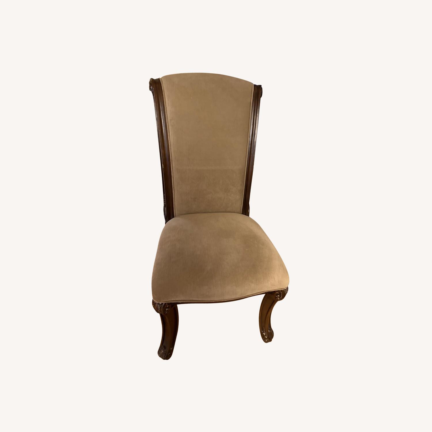 Valraven Dining Chairs Fabric with Wood Detail - image-0