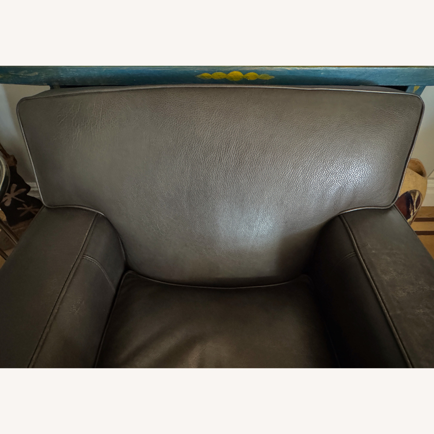 Crate & Barrel Leather Arm Chair - image-2