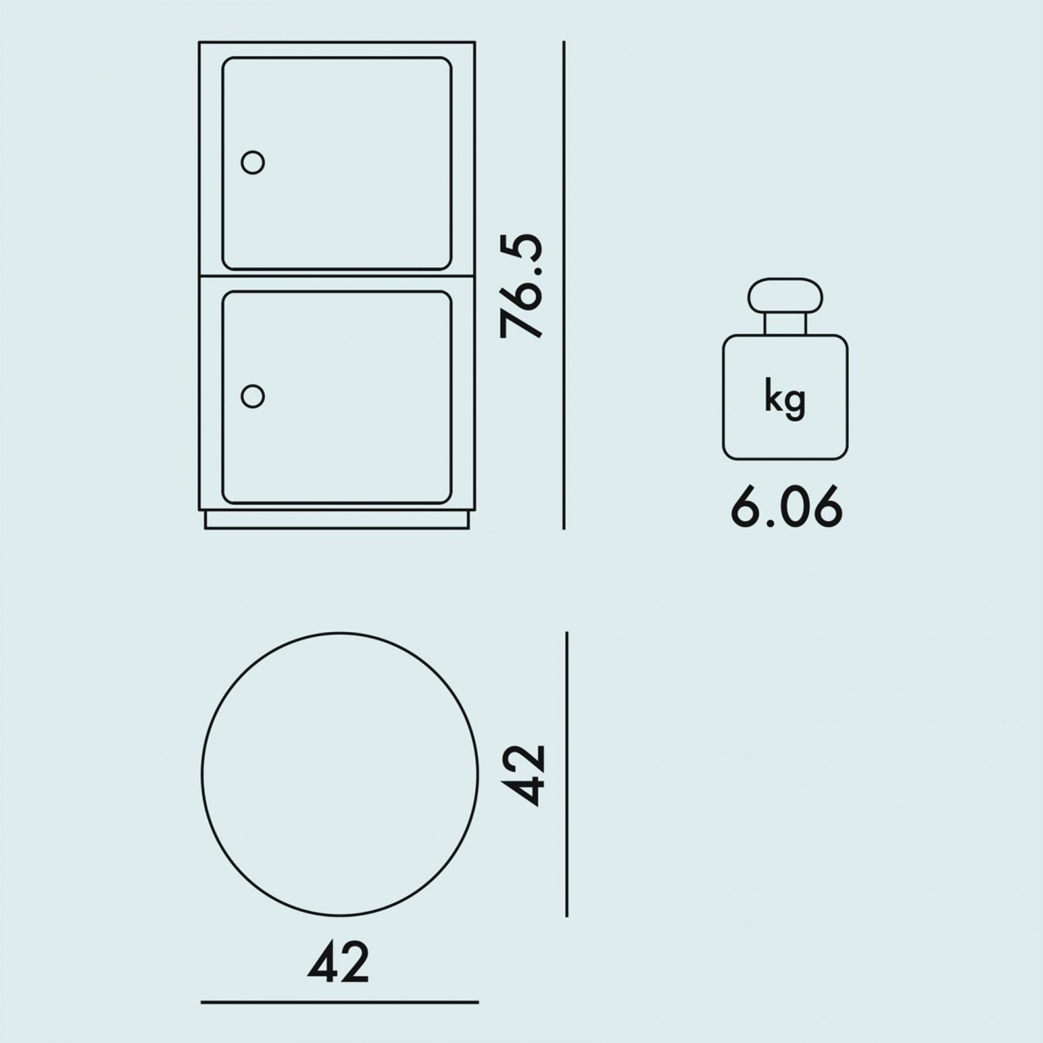 Componibili Classic Big 2 Tier Storage - Large - image-2