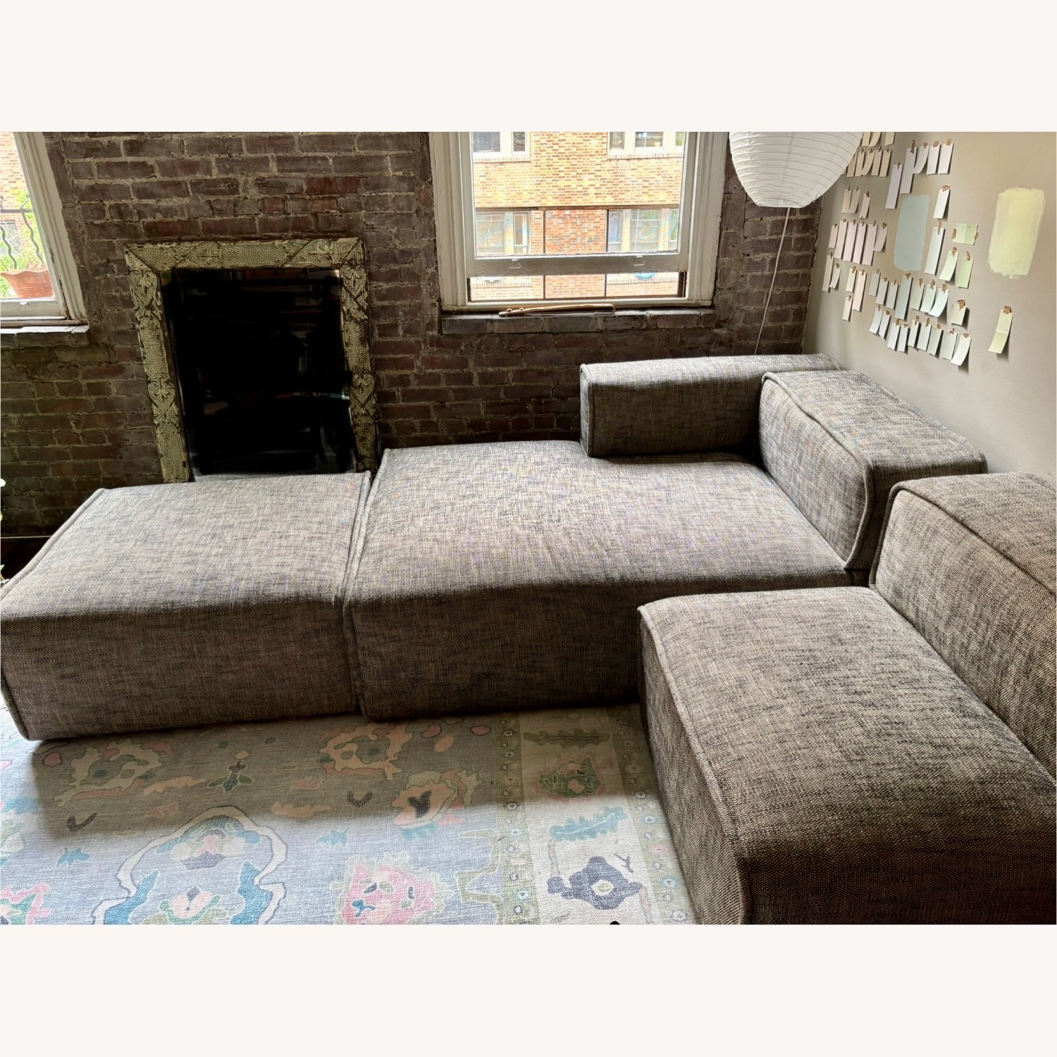 Article Quadra Right Chaise Sofa (Mineral Taupe) - image-3