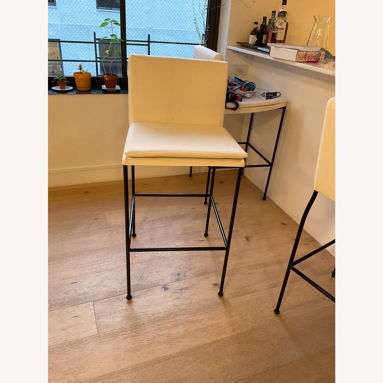 CB2 Drop Ivory Bar Stools - image-1