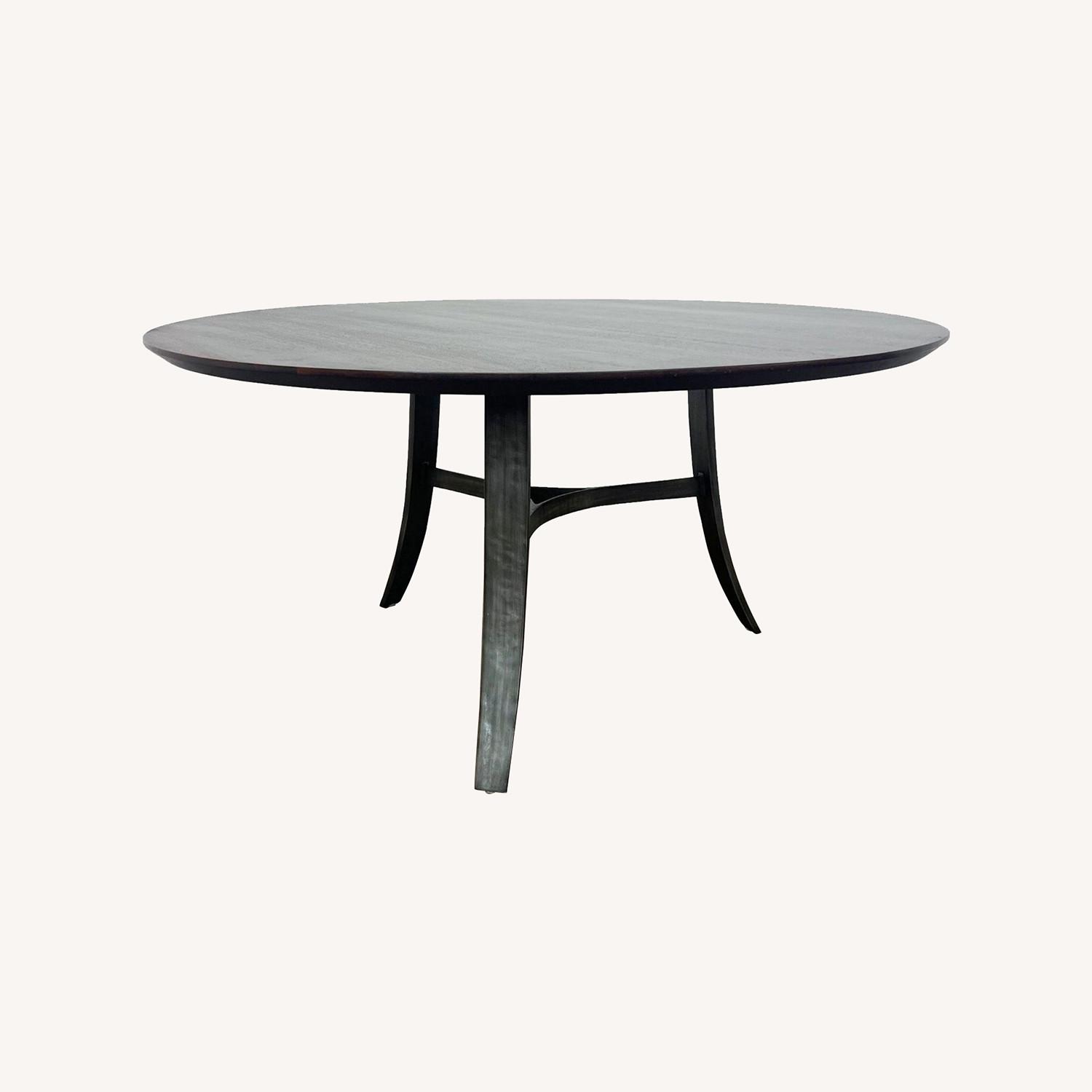 Crate & Barrel Tahoe Round Dining Table - image-0