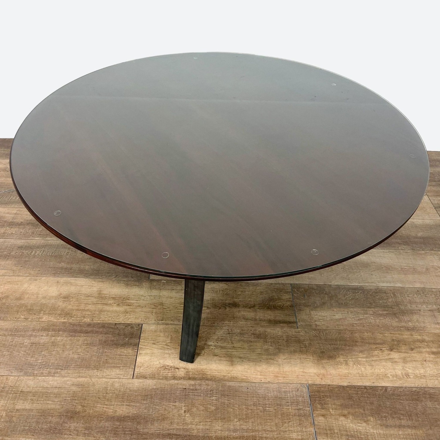 Crate & Barrel Tahoe Round Dining Table - image-6