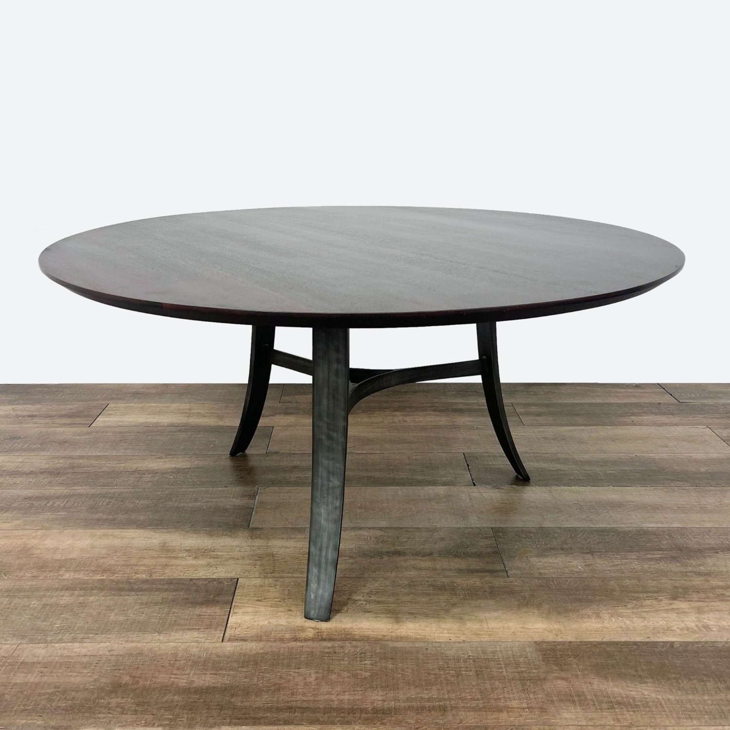 Crate & Barrel Tahoe Round Dining Table - image-3