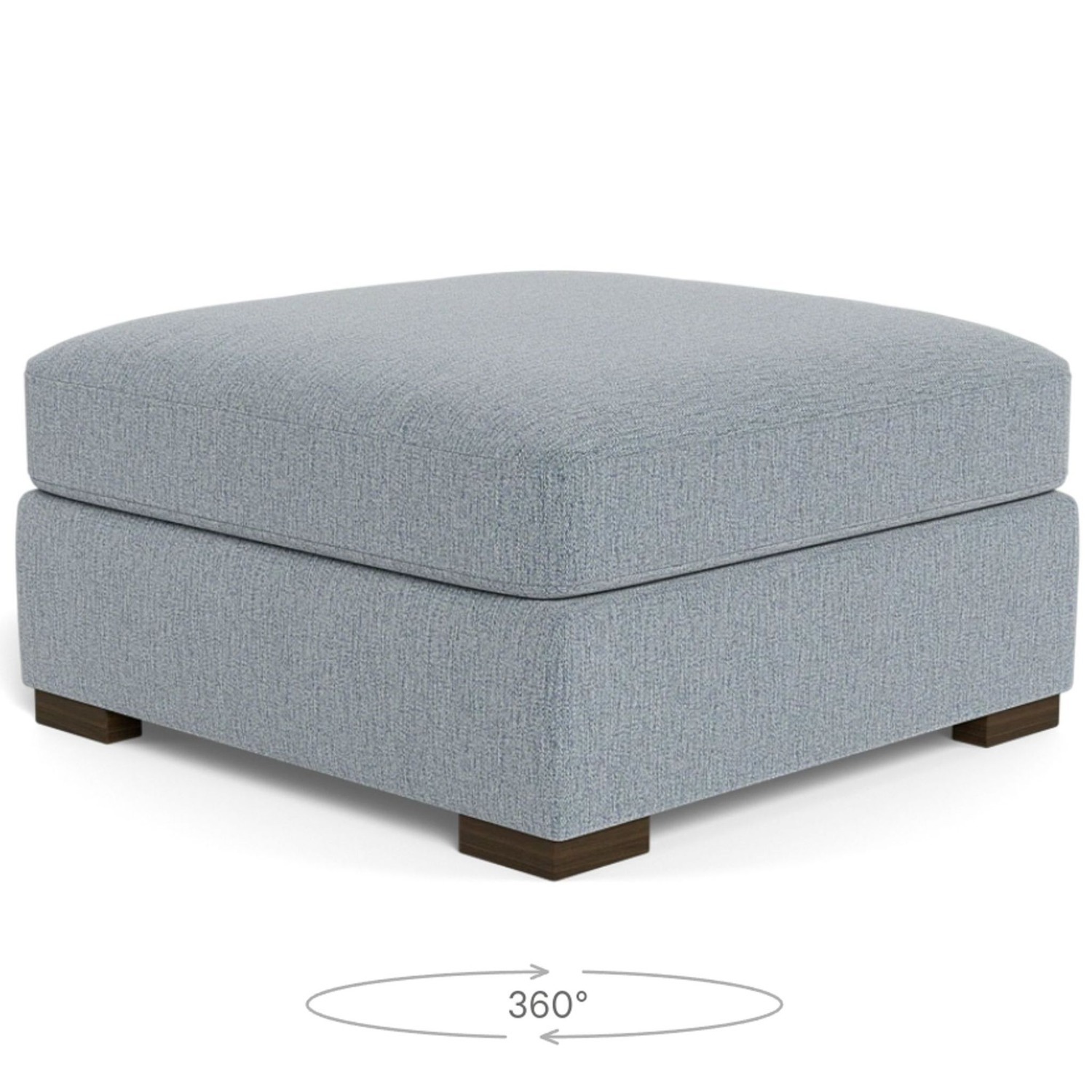 Scarlett Square Ottoman in Misty by Interior Define - image-3