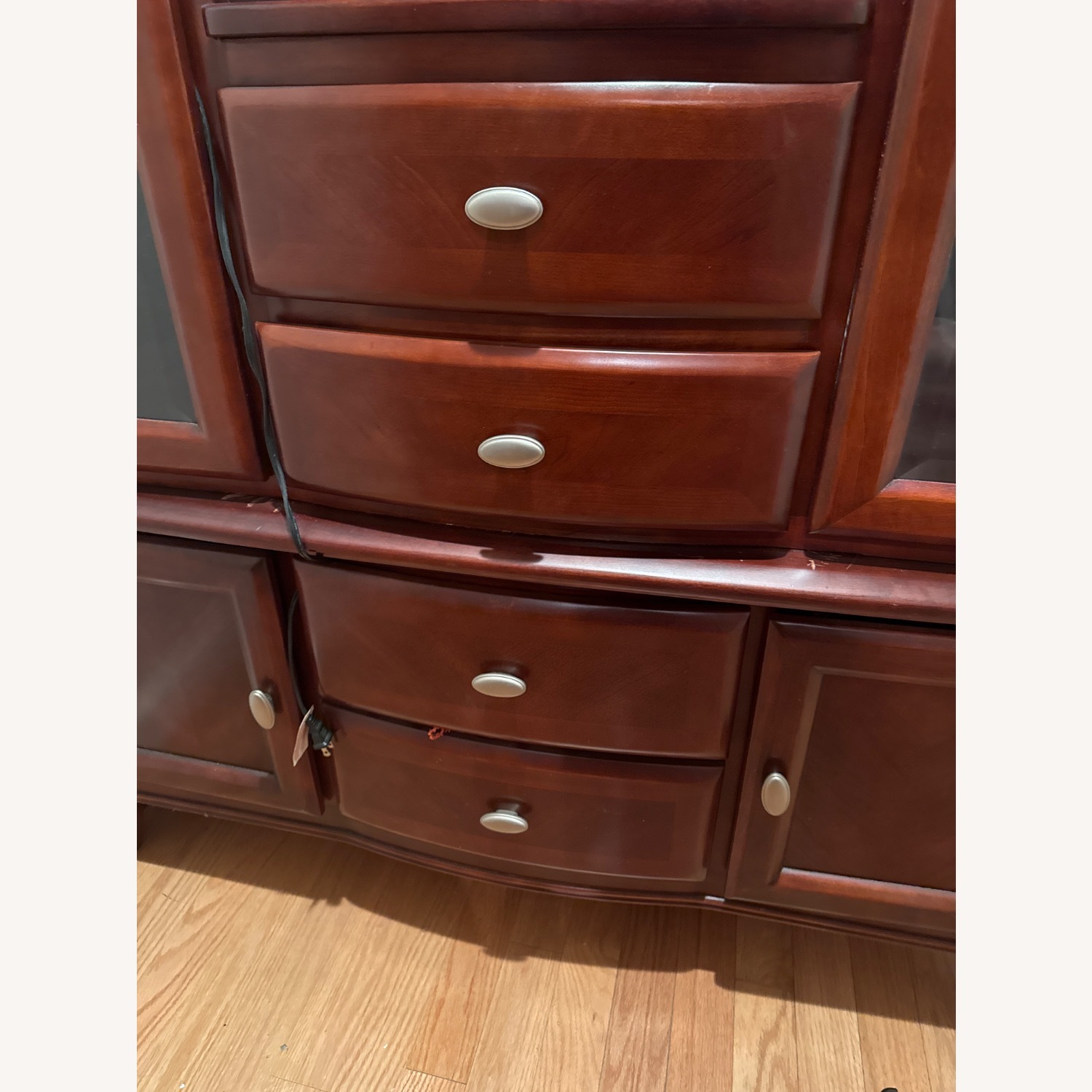 Wood Storage Mirrored and Lighting 2 Piece - image-3