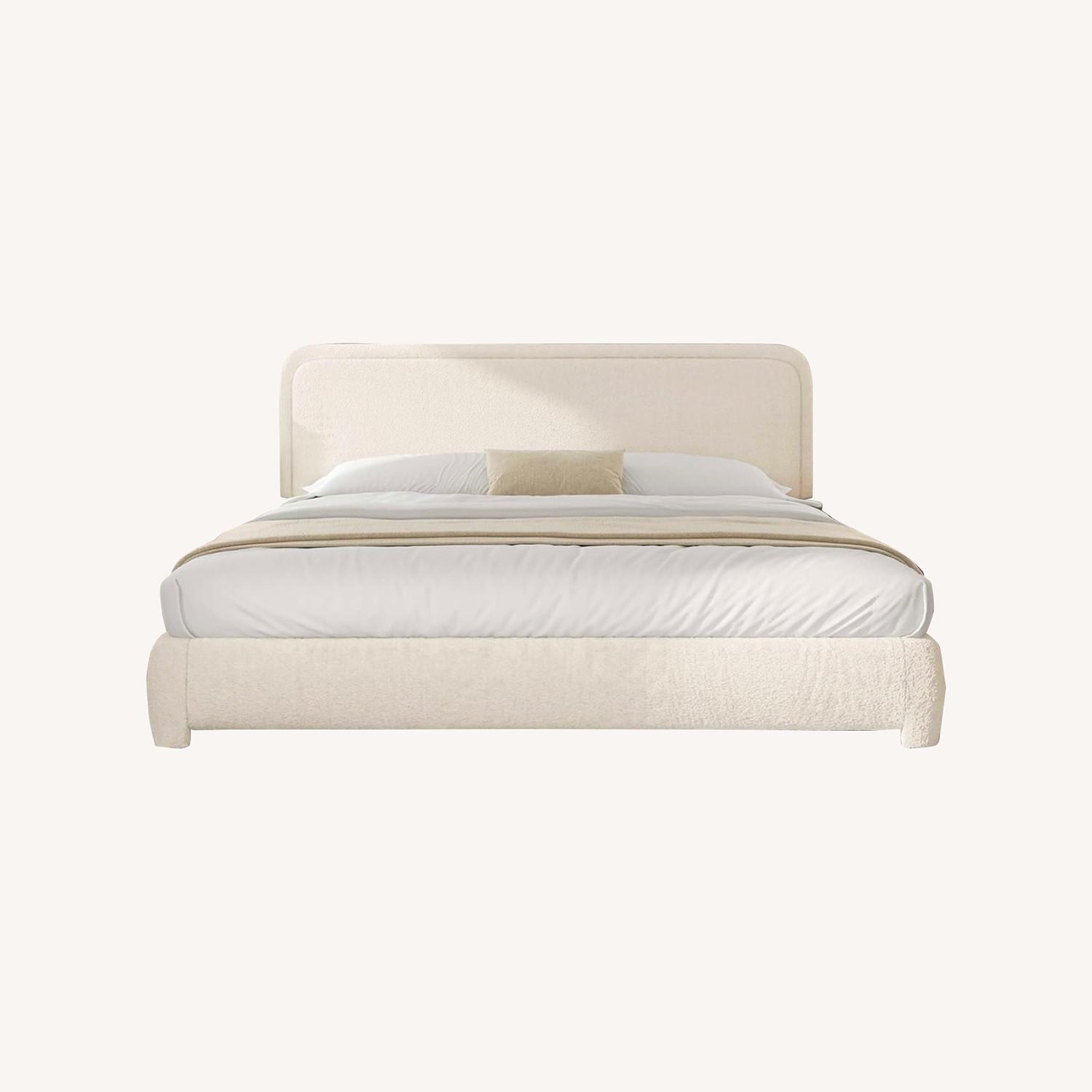 Boucle Bed + Bed Frame - image-0