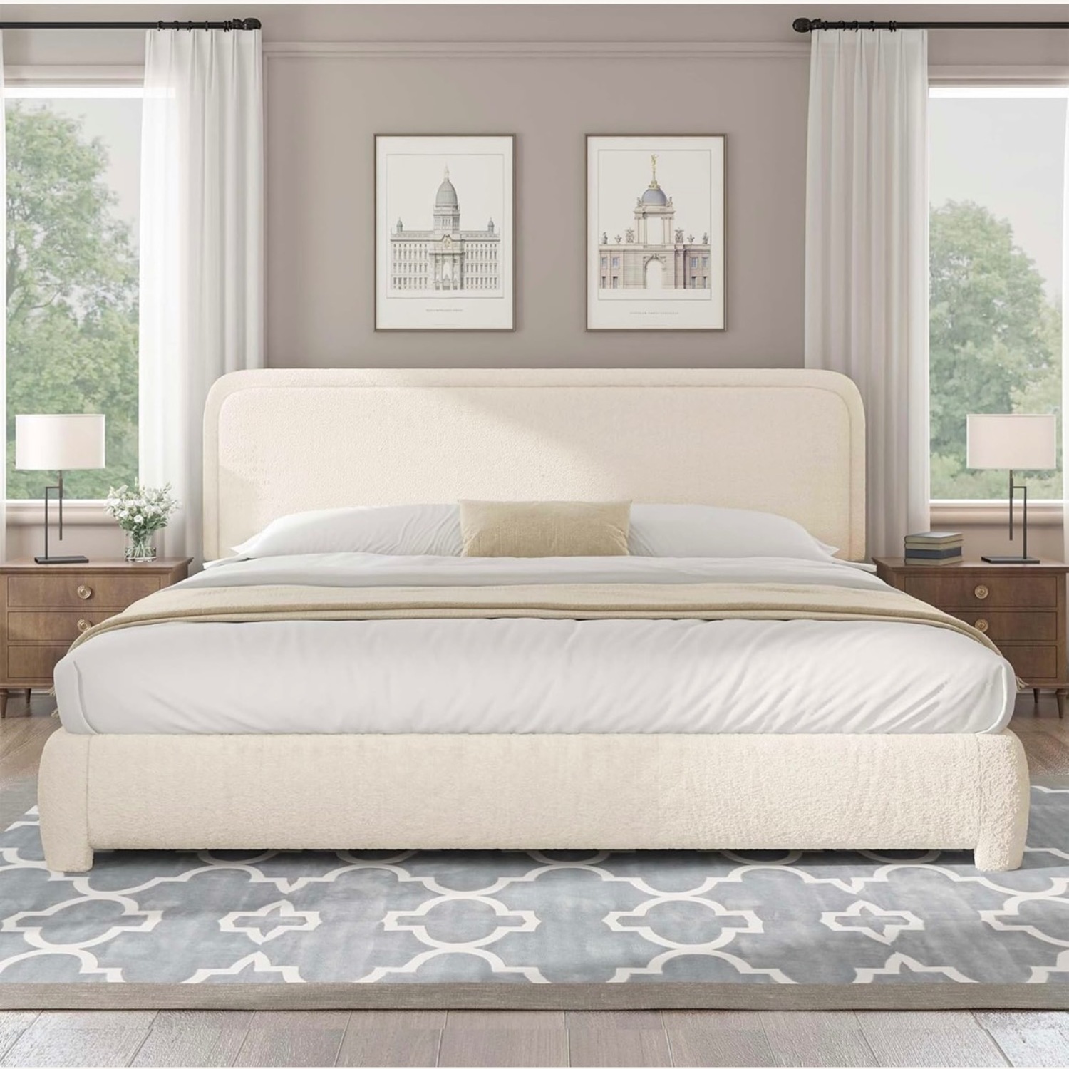 Boucle Bed + Bed Frame - image-3