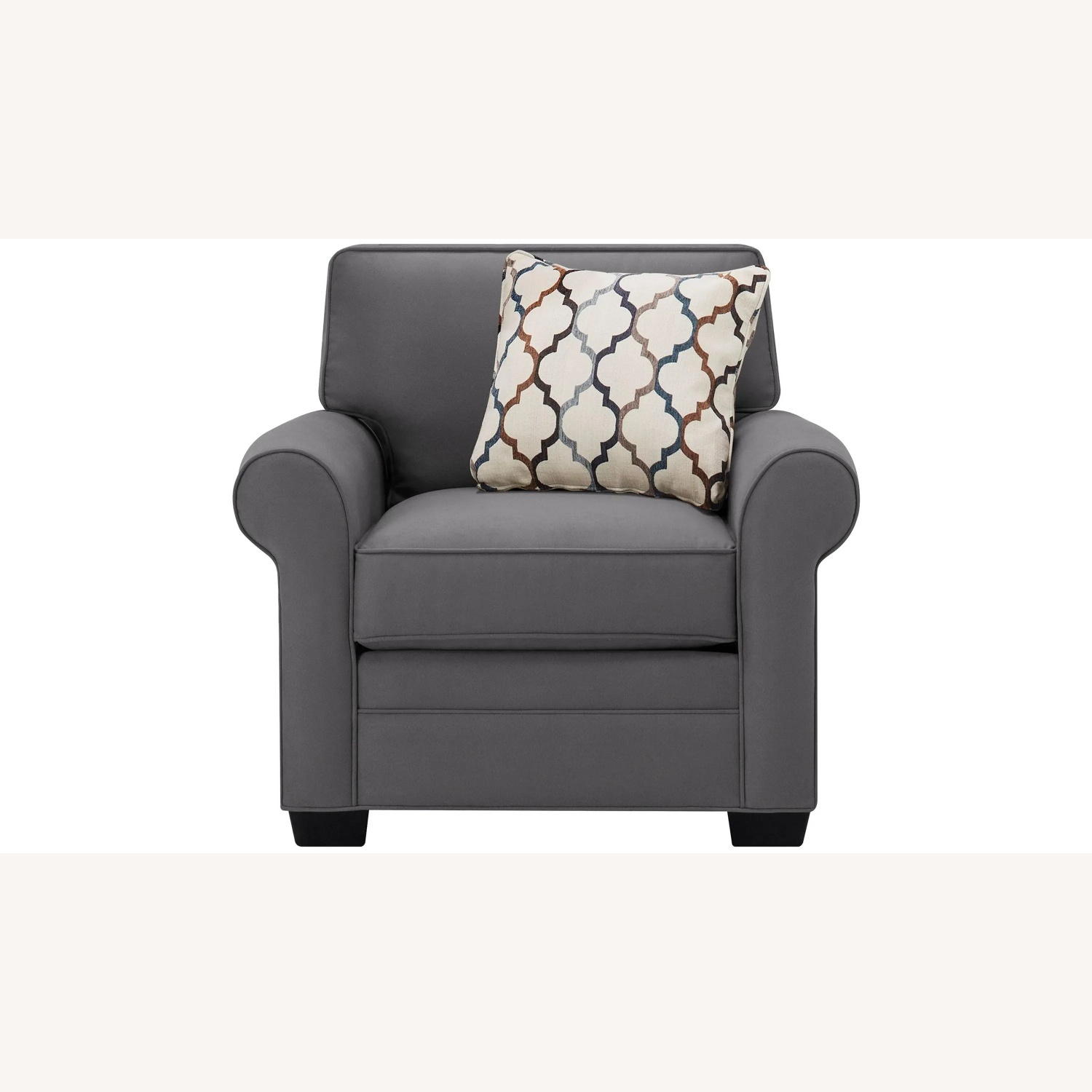 Raymour & Flanigan Navy Blue Armchair - image-4