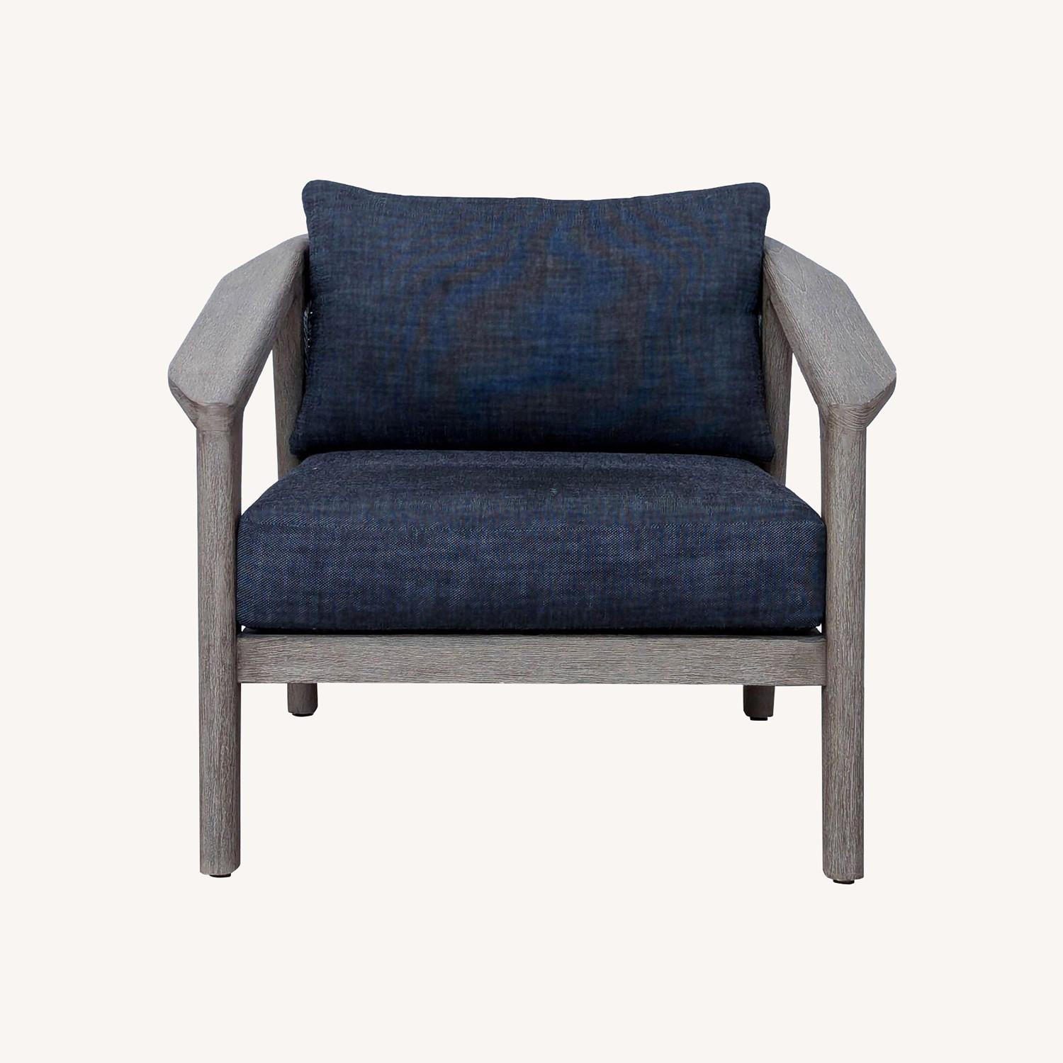 Restoration Hardware Malta Teak Lounge Chair - image-0