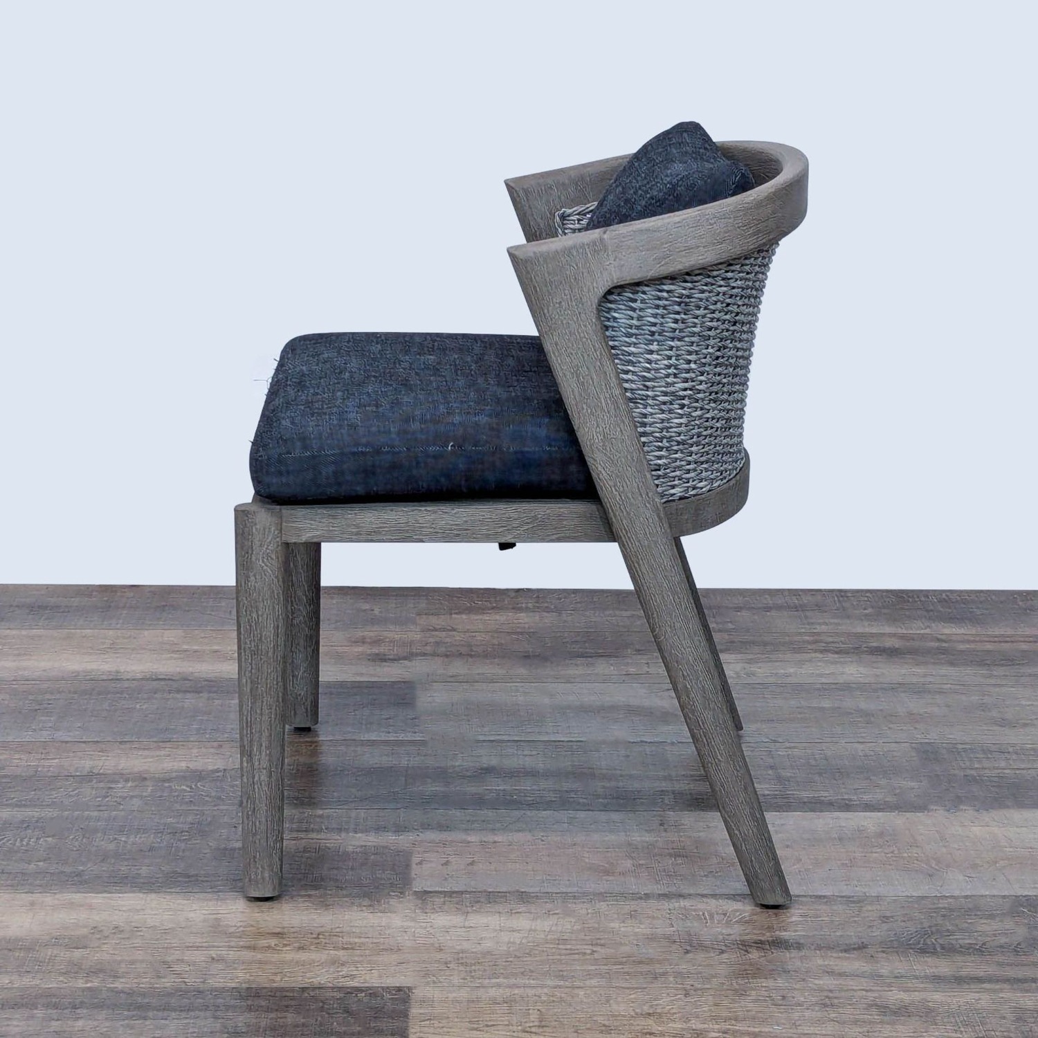 Restoration Hardware Malta Weathered Teak Chair - image-3
