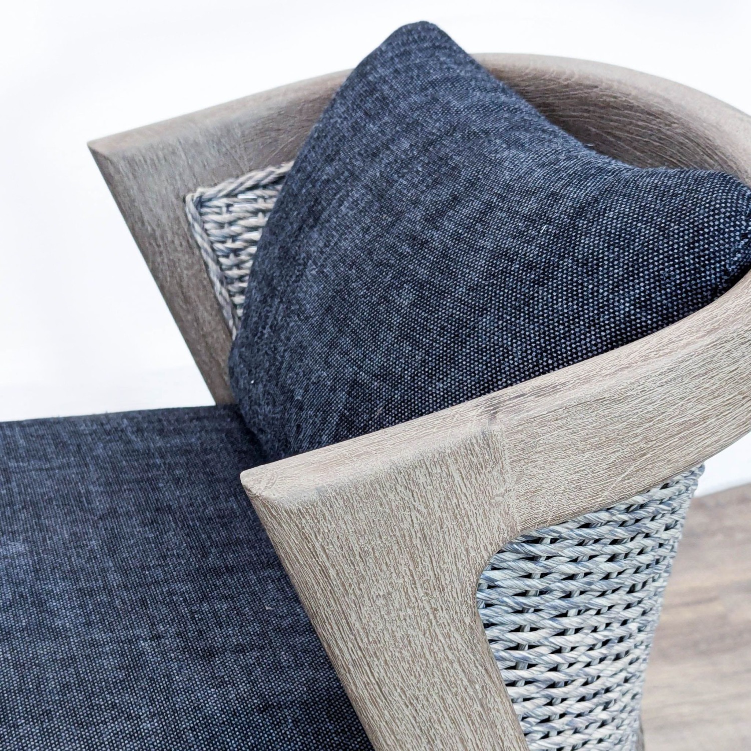 Restoration Hardware Malta Weathered Teak Chair - image-2