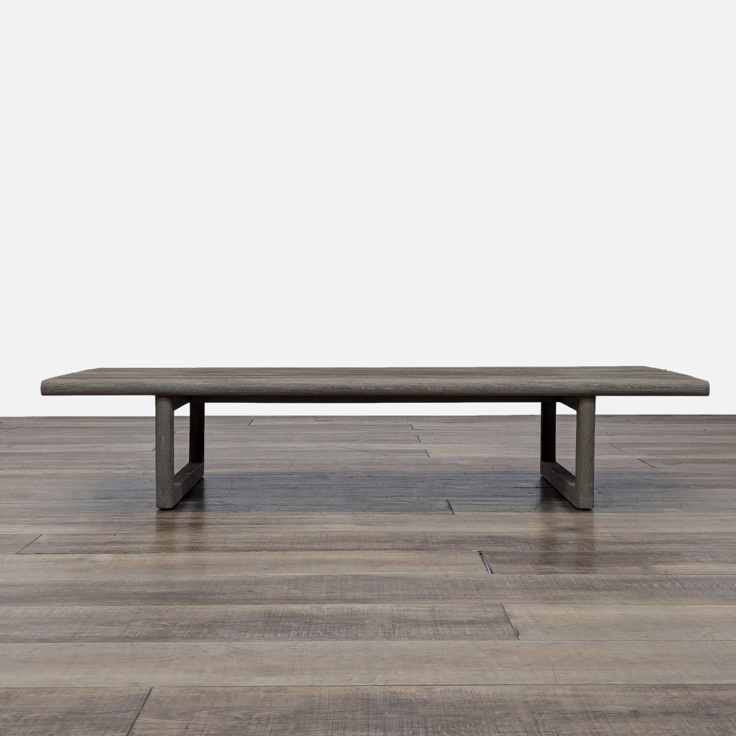 Restoration Hardware Mesa Outdoor Weathered Teak Table - image-1