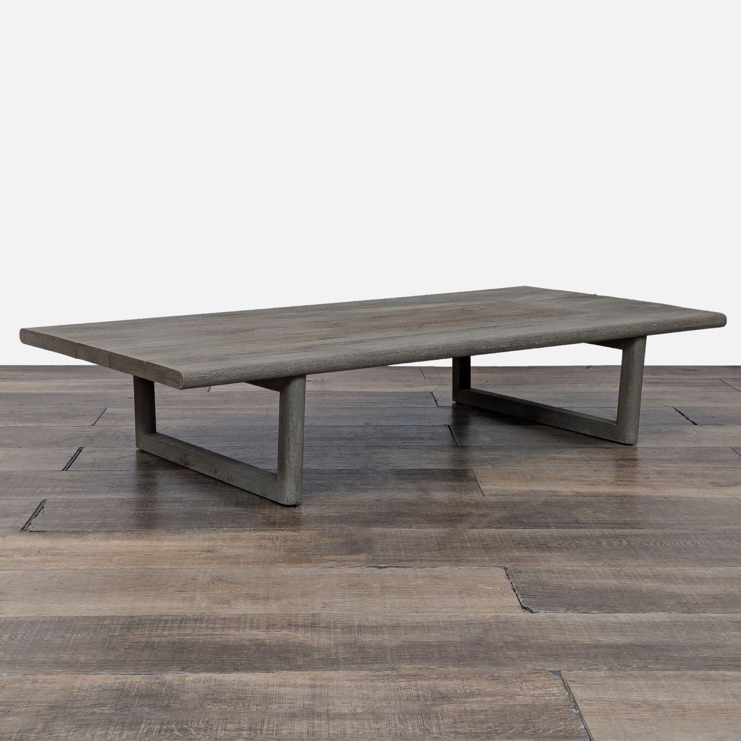 Restoration Hardware Mesa Outdoor Weathered Teak Table - image-2