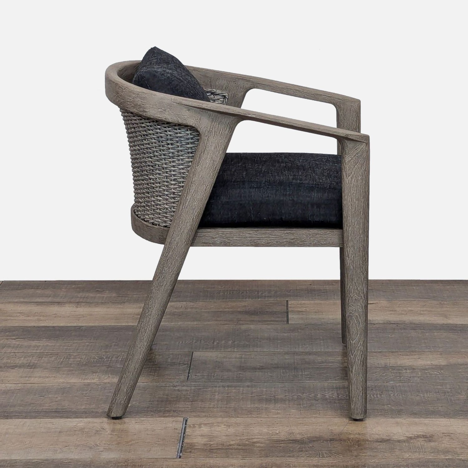 Restoration Hardware Malta Weathered Teak Chair - image-7