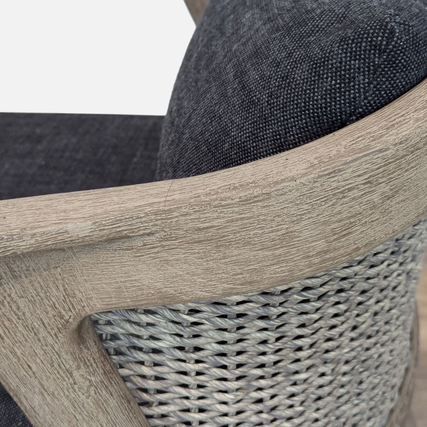 Restoration Hardware Malta Weathered Teak Chair - image-5