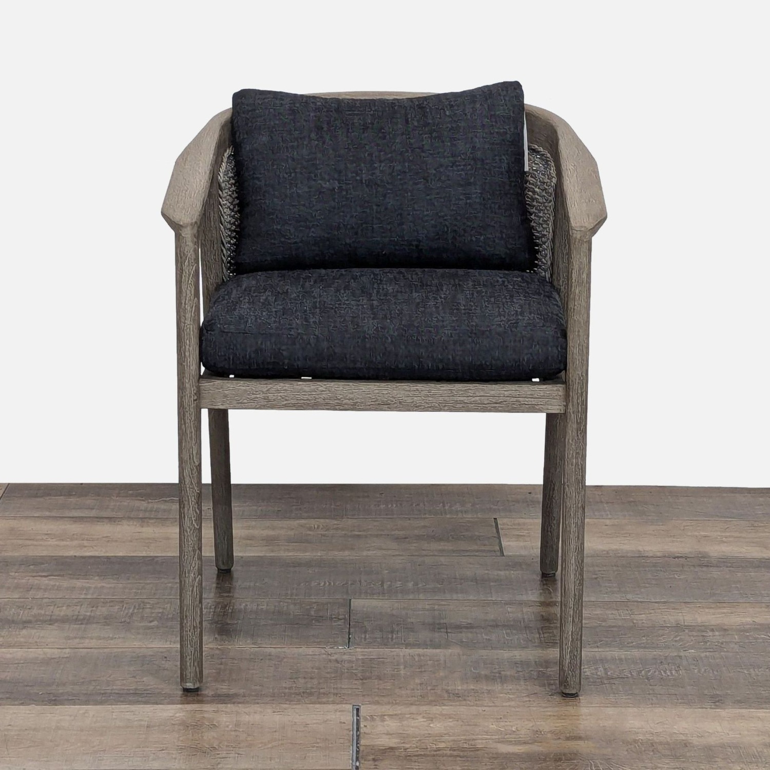 Restoration Hardware Malta Weathered Teak Chair - image-1