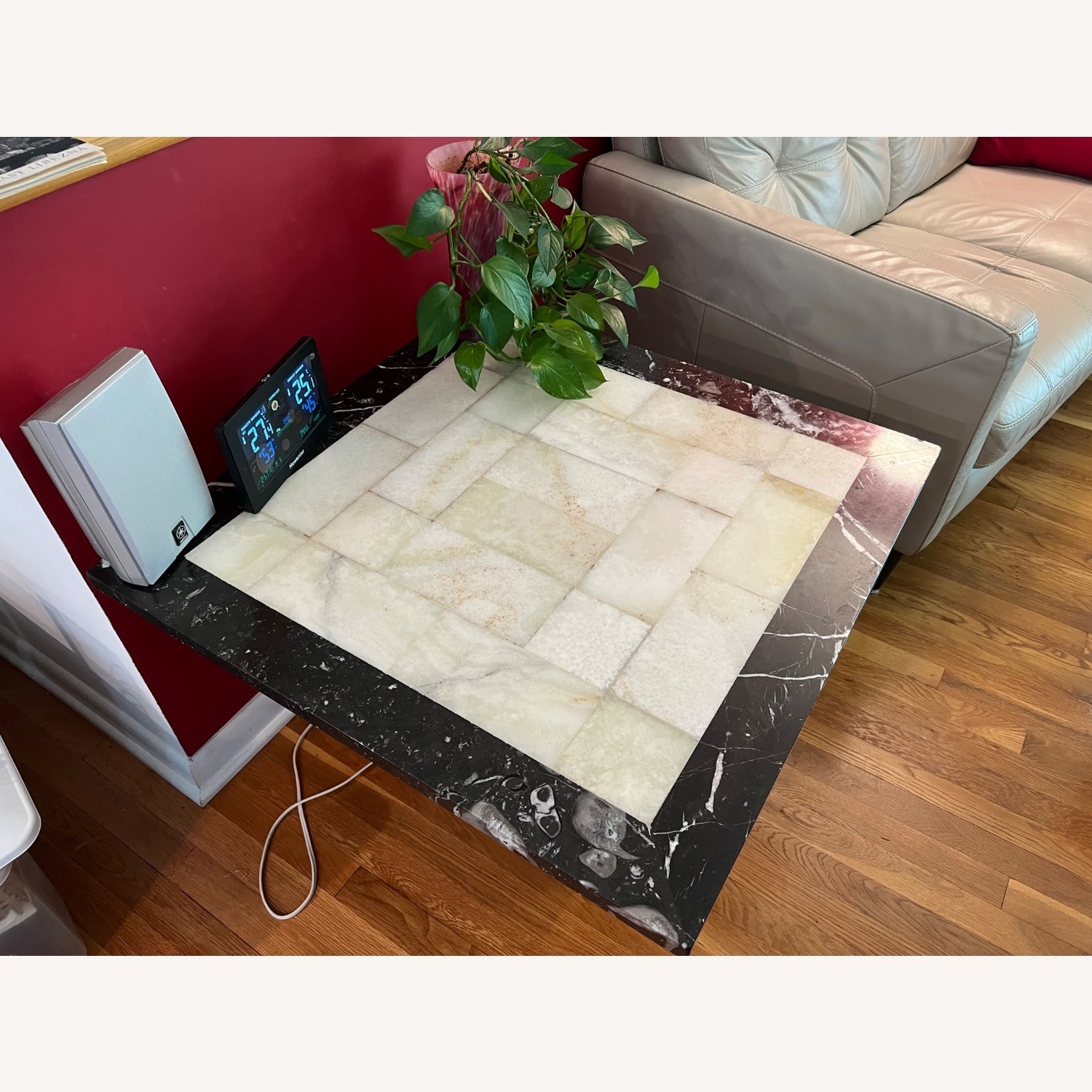 Marble Tiled Side Table - image-3