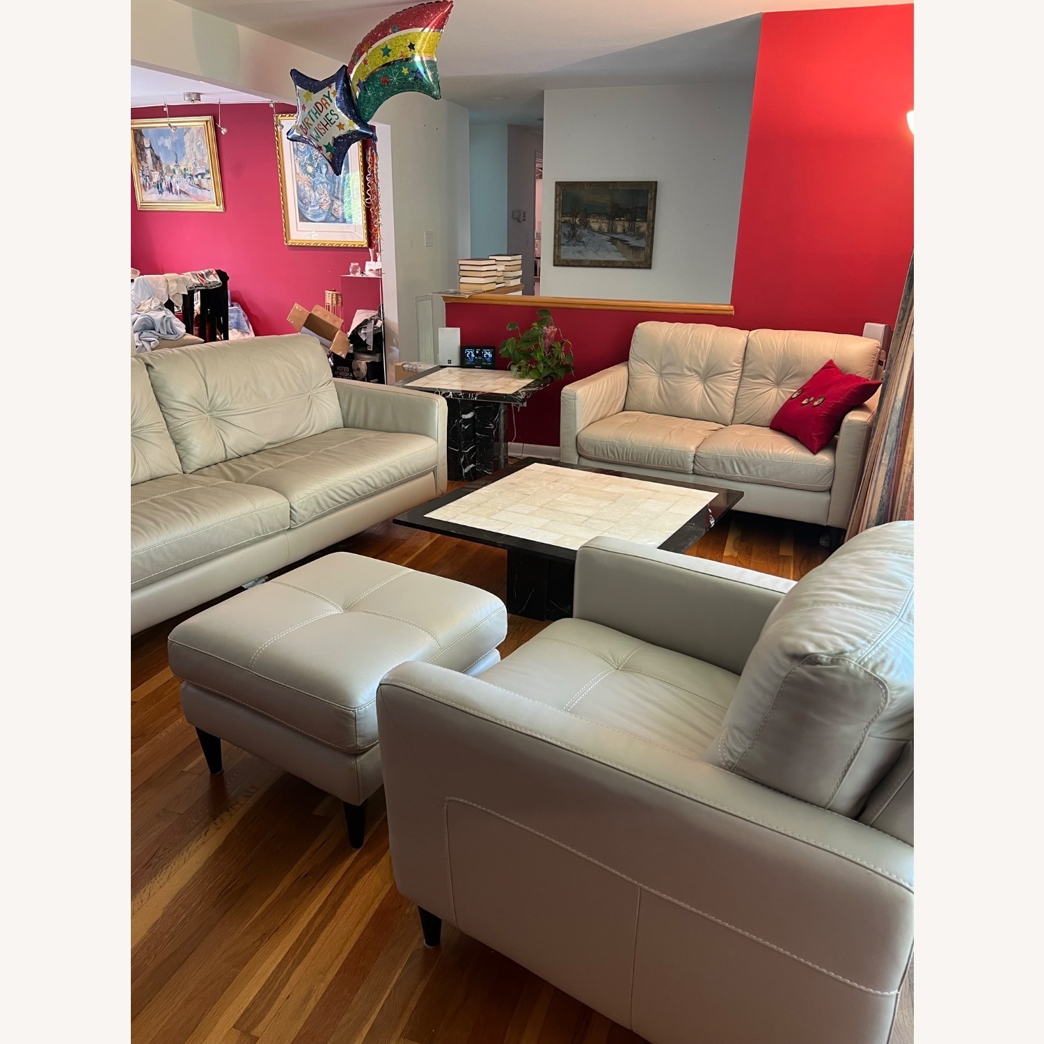 Marble Tiled Side Table - image-1